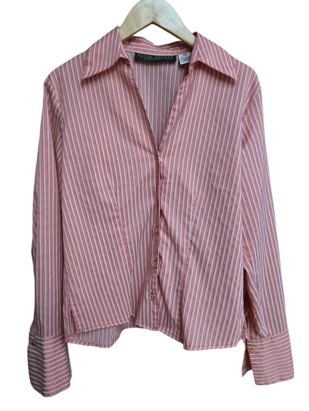 Harve Benard Pink Striped Button-Down Shirt PS